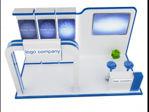 booth exhibition stand a 66 3D Model