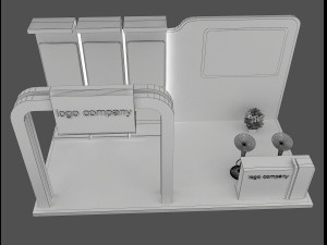 booth exhibition stand a 66 3D Model