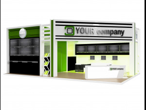 booth exhibition stand a 74 Model 3D