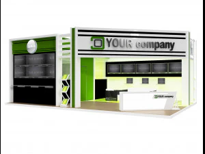 booth exhibition stand a 74 3D Model
