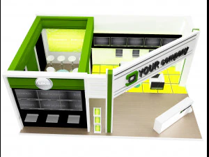 booth exhibition stand a 74 3D Model