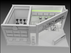 booth exhibition stand a 74 Model 3D