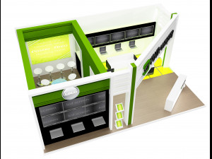 booth exhibition stand a 74 Model 3D