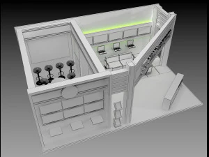 booth exhibition stand a 74 3D Model