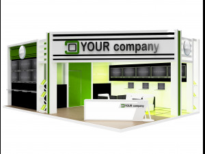 booth exhibition stand a 74 Model 3D