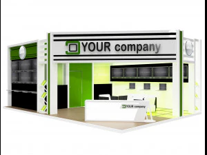 booth exhibition stand a 74 3D Model