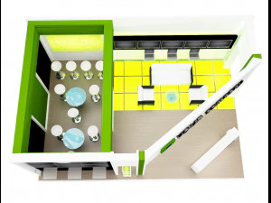 booth exhibition stand a 74 3D Model