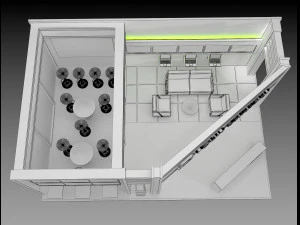 booth exhibition stand a 74 3D Model