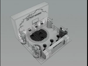 booth exhibition stand a 47 3D Model