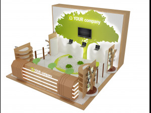 booth exhibition stand a 47 Model 3D
