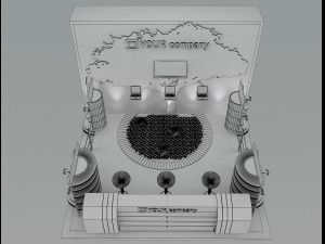 booth exhibition stand a 47 Model 3D