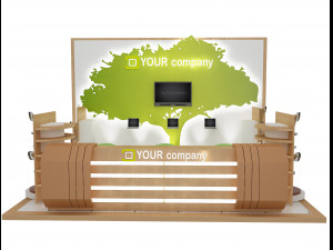 booth exhibition stand a 47 Model 3D
