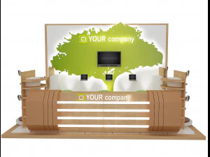 booth exhibition stand a 47 3D Model