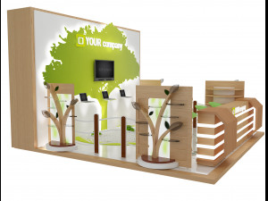 booth exhibition stand a 47 Model 3D
