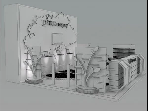 booth exhibition stand a 47 3D Model