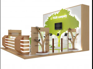 booth exhibition stand a 47 3D Model