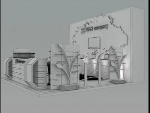 booth exhibition stand a 47 3D Model