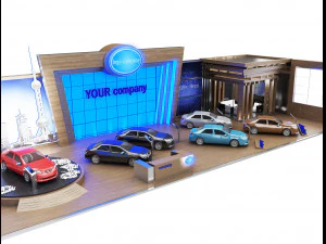 booth exhibition stand a 82 3D Model