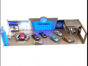 booth exhibition stand a 82 3D Model