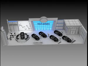 booth exhibition stand a 82 3D Model