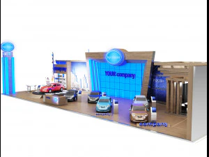 booth exhibition stand a 82 3D Model