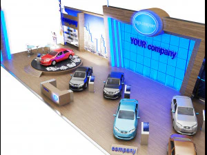 booth exhibition stand a 82 3D Model