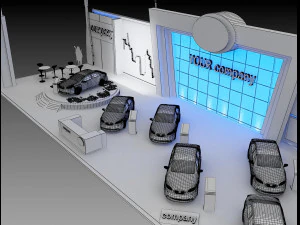 booth exhibition stand a 82 3D Model