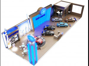 booth exhibition stand a 82 3D Model