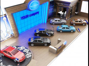 booth exhibition stand a 82 3D Model
