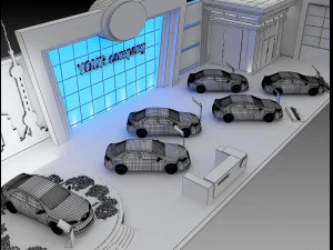 booth exhibition stand a 82 3D Model