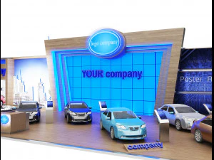 booth exhibition stand a 82 3D Model