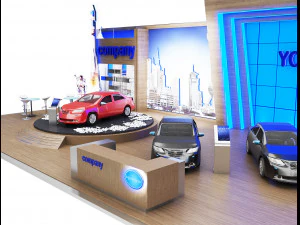 booth exhibition stand a 82 3D Model