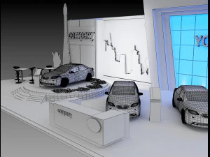 booth exhibition stand a 82 3D Model