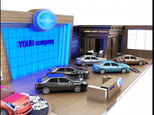 booth exhibition stand a 82 3D Model