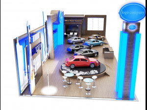 booth exhibition stand a 82 3Dモデル