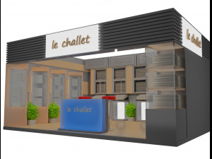 booth exhibition stand a17 Modèle 3D