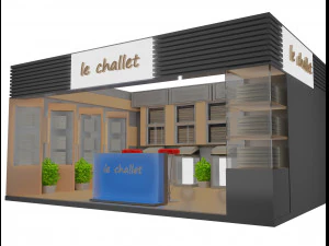 부스 전시대 a17 3D 모델