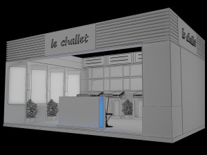 booth exhibition stand a17 3D Model