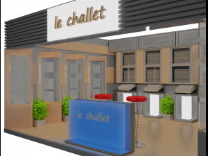 booth exhibition stand a17 3D Model