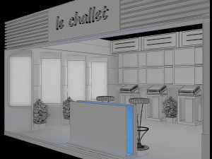 booth exhibition stand a17 3D Model