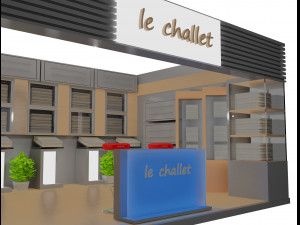 booth exhibition stand a17 3D Model