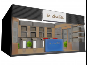 booth exhibition stand a17 3D Model