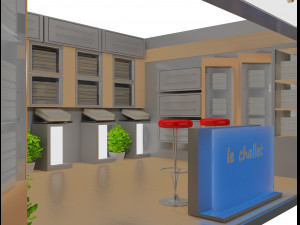 booth exhibition stand a17 3D Model