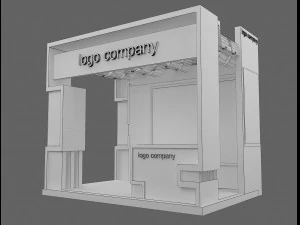 booth exhibition stand a 1 3D Model