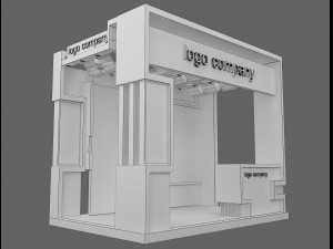 booth exhibition stand a 1 3D Модель