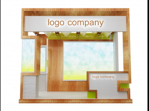 booth exhibition stand a 1 3D Модель