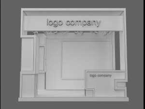 booth exhibition stand a 1 3D Модель