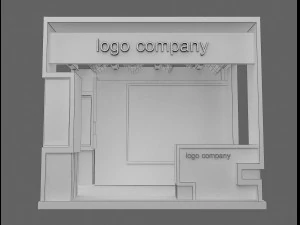 booth exhibition stand a 1 3D Model