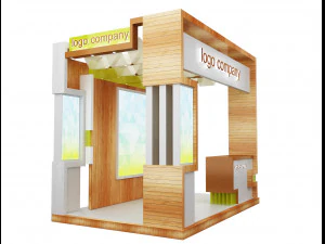 booth exhibition stand a 1 3D Model