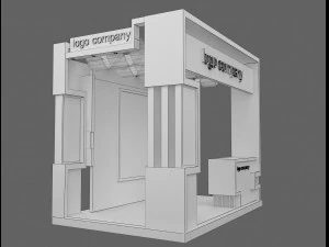 booth exhibition stand a 1 3D Model